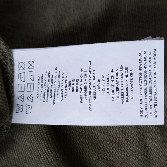 Michael Michael Kors Lace Up Grommet Open Sleeve Modal Top OX Green - Picture 6 of 16